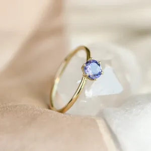 Tanzanite minimalist engagement ring TANJA Thumbnail
