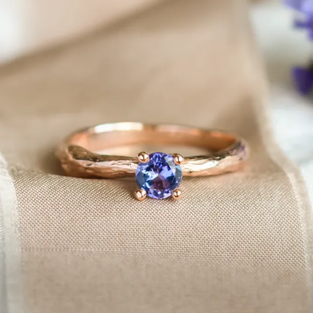 Tanzanite gold tree branch ring DREMIS Image