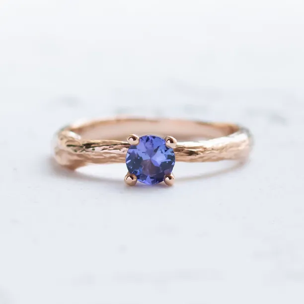 Tanzanite gold tree branch ring DREMIS Image
