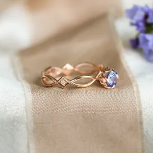 Tanzanite gold ring QUEENA Thumbnail