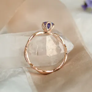 Tanzanite gold ring QUEENA Thumbnail