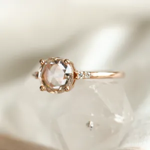 Lab grown diamond and natural diamond gold ring SYDNEY Thumbnail