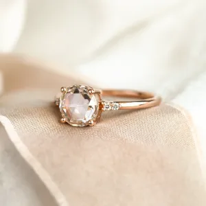 Lab grown diamond and natural diamond gold ring SYDNEY Thumbnail