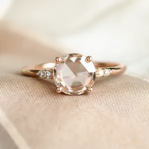 Lab grown diamond and natural diamond gold ring SYDNEY Thumbnail