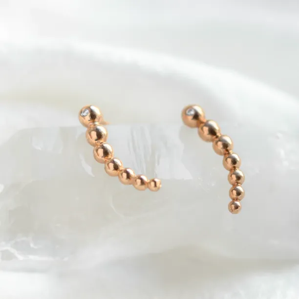 Crawler earrings with diamonds MONIQUE Image