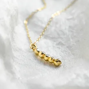 Minimalist gold necklace with diamond CORINNE Thumbnail