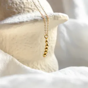 Minimalist gold necklace with diamond CORINNE Thumbnail