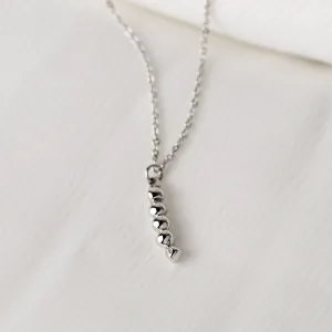 Minimalist gold necklace with diamond CORINNE Thumbnail