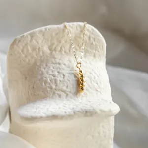 Minimalist gold necklace with diamond CORINNE Thumbnail