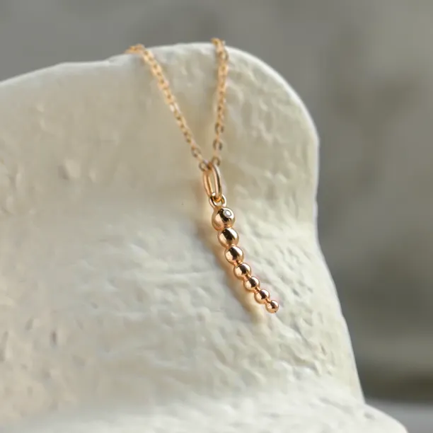 Minimalist diamond necklace CLAUDE Image