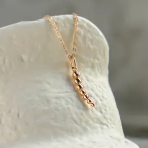 Minimalist diamond necklace CLAUDE Thumbnail