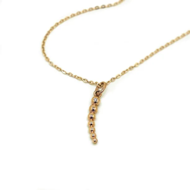 Minimalist diamond necklace CLAUDE Image