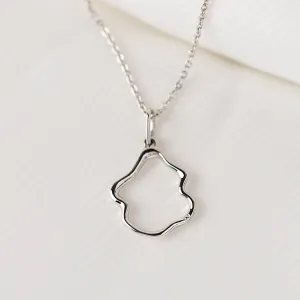 Minimalist diamond necklace DOMINIQUE Thumbnail