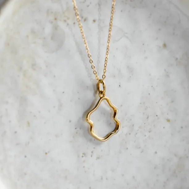 Minimalist diamond necklace DOMINIQUE Image