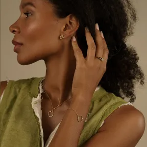 Minimalist diamond necklace DOMINIQUE Thumbnail