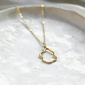 Minimalist diamond necklace DOMINIQUE Thumbnail