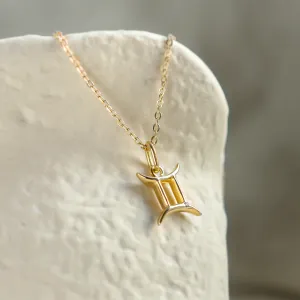 Original diamond necklace GEMINI Thumbnail