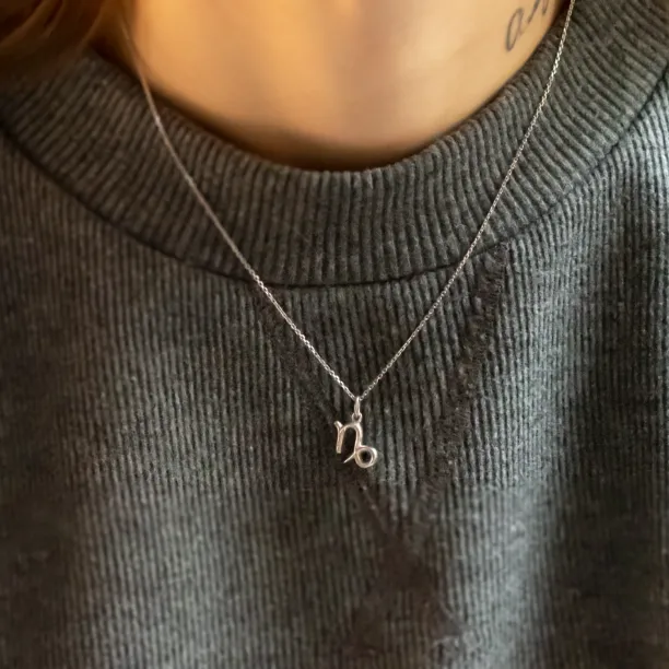 Gold diamond pendant CAPRICORN Image