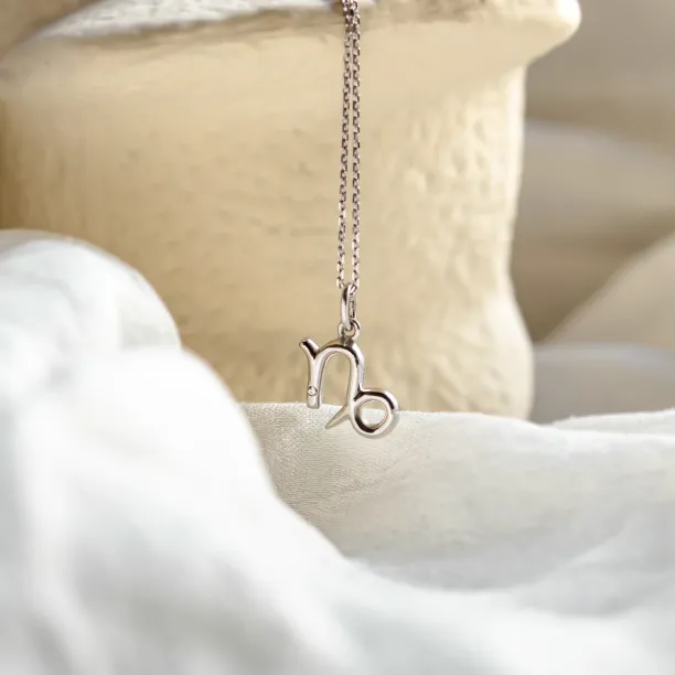 Gold diamond pendant CAPRICORN Image