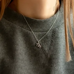 Gold diamond pendant CAPRICORN Thumbnail