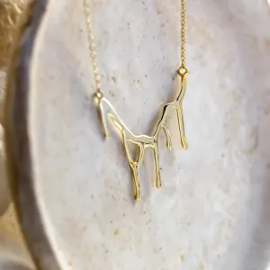 Unique gold diamond necklace FRANCOISE Thumbnail