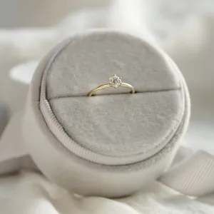 Minimalist moissanite engagement ring AMARA Thumbnail