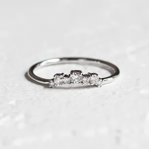 Curved diamond ring KALIA Thumbnail