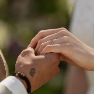 Curved diamond ring KALIA Thumbnail