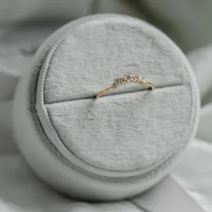 Curved diamond ring KALIA Thumbnail