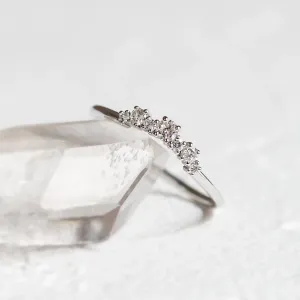 Curved diamond ring KALIA Thumbnail