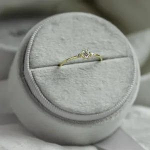 Gold engagement ring with diamonds ALICIA Thumbnail