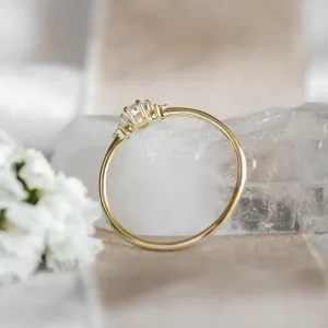 Gold engagement ring with diamonds ALICIA Thumbnail