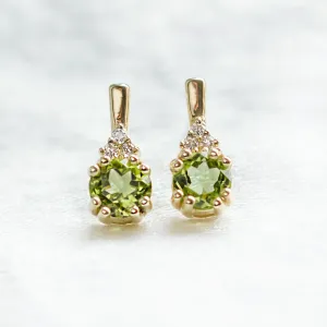 Set of jewellery with peridot and diamonds VERDA Thumbnail