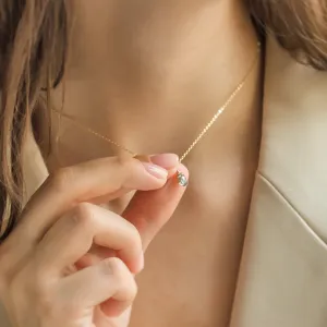 Pendant with salt and pepper and classic diamond TASH Thumbnail