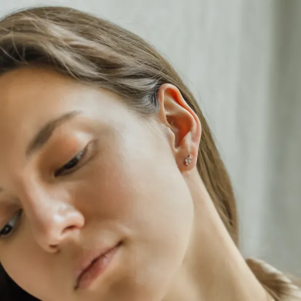 Diamond cluster earrings ELIN Image