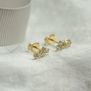 Diamond cluster earrings ELIN Thumbnail