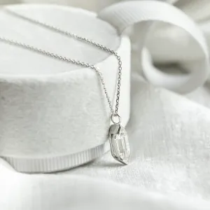 Gold hexagon moissanite pendant FINA Thumbnail