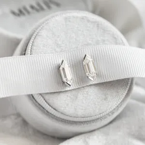 Geometric moissanite earrings SERENA Thumbnail