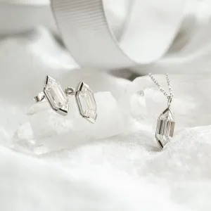 Geometric moissanite earrings SERENA Thumbnail