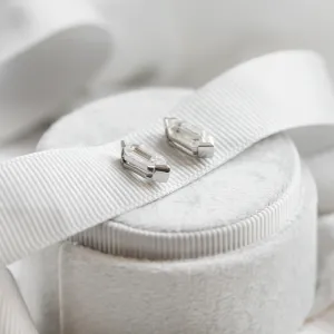 Geometric moissanite earrings SERENA Thumbnail