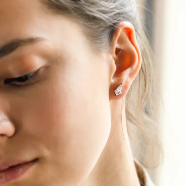 Gold kite moissanite earrings DANE Image