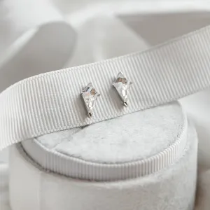 Gold kite moissanite earrings DANE Thumbnail