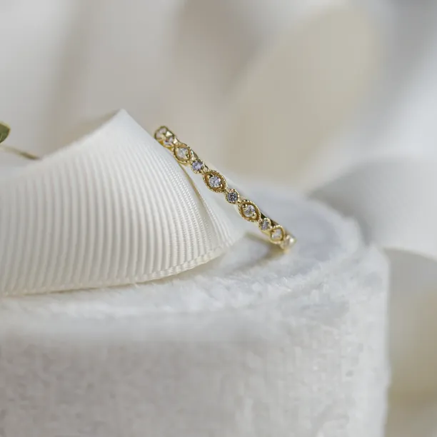 Vintage eternity ring with lab-grown diamonds RIGA Image