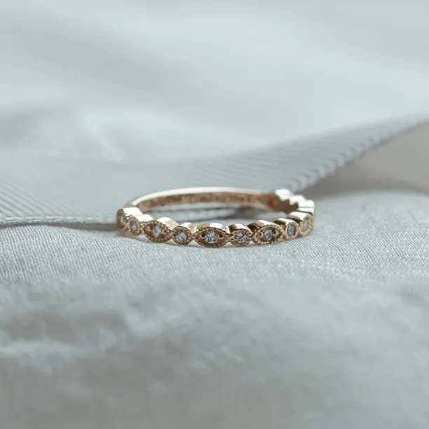 Vintage eternity ring with lab-grown diamonds RIGA Image