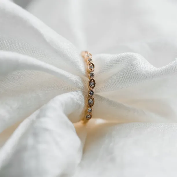 Vintage eternity ring with lab-grown diamonds RIGA Image