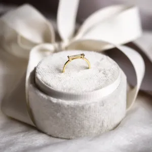 Engagement ring with baguette lab-grown diamonds CASHIA Thumbnail