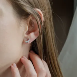 Crawler gold earrings with lab-grown diamonds JAZZ Thumbnail