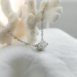 Gold necklace with oval lab-grown diamond ARES Thumbnail