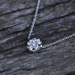 Golden amulet-pendant with lab-grown diamonds ASYL Thumbnail