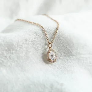 Gold necklace with lab created diamonds GRANA Thumbnail